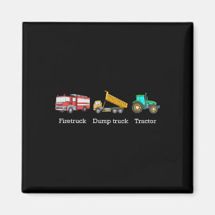 Firetruck Dumptruck Tractor Subtle Anti Trump Magnet