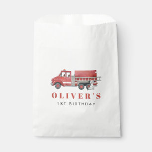 Firetruck Firefighter Birthday Party Favour Bags