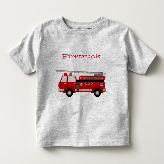 Firetruck for Toddlers Toddler T-Shirt (Front)