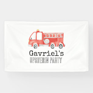 Firetruck Party Banner