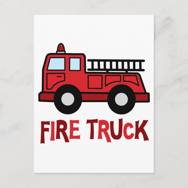 Firetruck Postcard (Front)