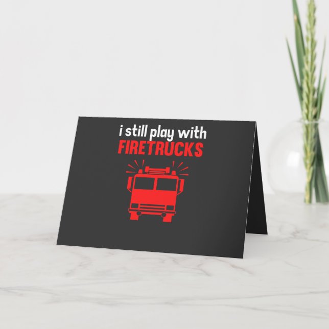 Firetrucks Card (Front)