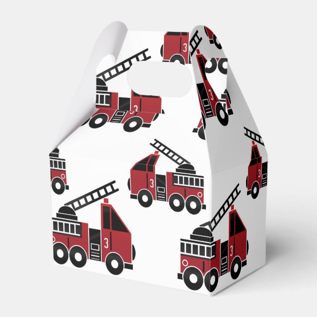 Firetrucks favour box (Front Side)