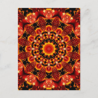 Firewalk, Abstract Spiritual Quest in Flames Postcard