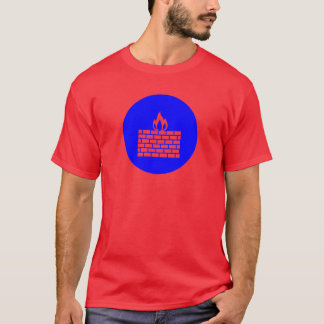 Firewall Icon on Blue Circular Background T-Shirt