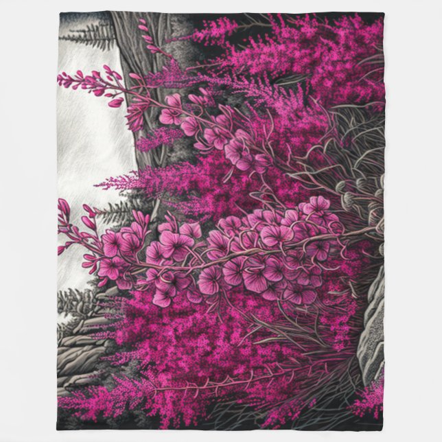 Fireweed 7 fleece blanket (Front)