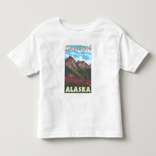 Fireweed & Mountains - Dawson, Alaska Toddler T-Shirt