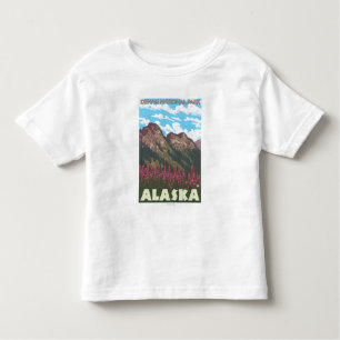 Fireweed & Mountains - Denali Nat'l Park, Toddler T-Shirt