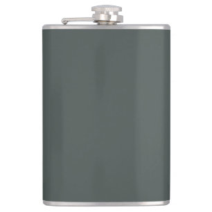 Fireweed & Mountains - Latouche, Alaska Hip Flask
