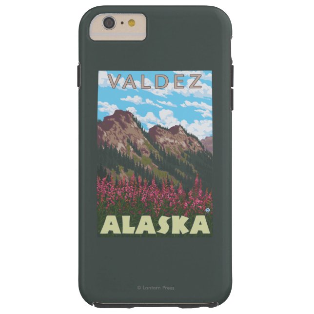 Fireweed & Mountains - Valdez, Alaska Case-Mate iPhone Case (Back)