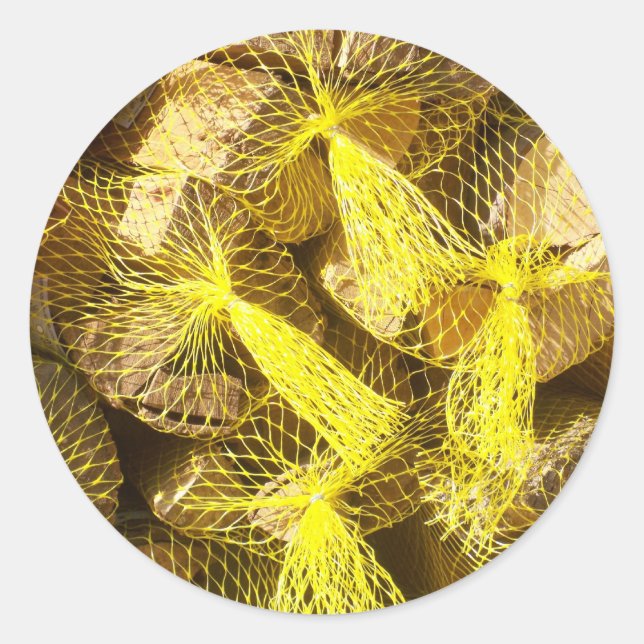 Firewood Bundles Classic Round Sticker (Front)