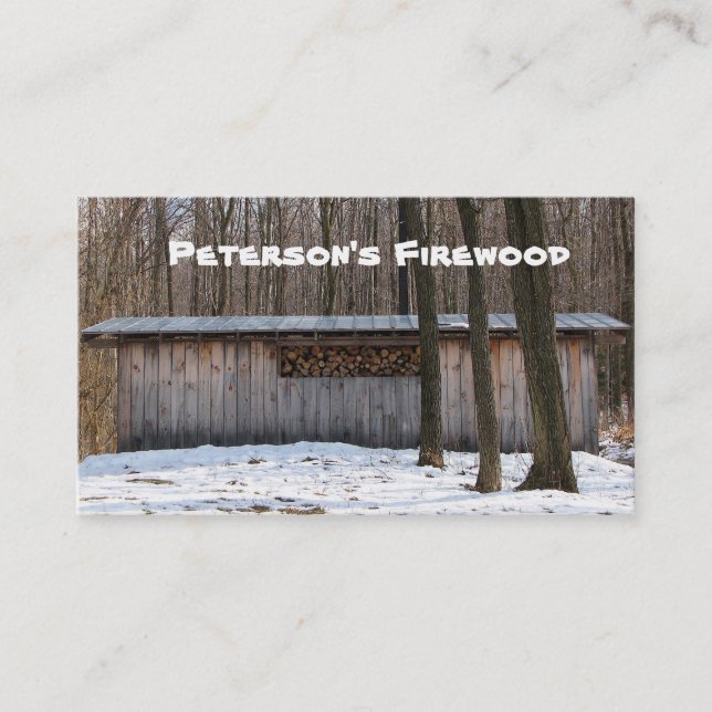 Firewood Business Card (Front)
