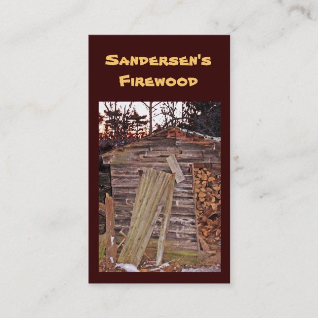 Firewood Business Card (Front)