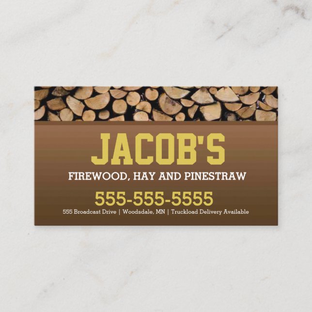 Firewood Business Card (Front)