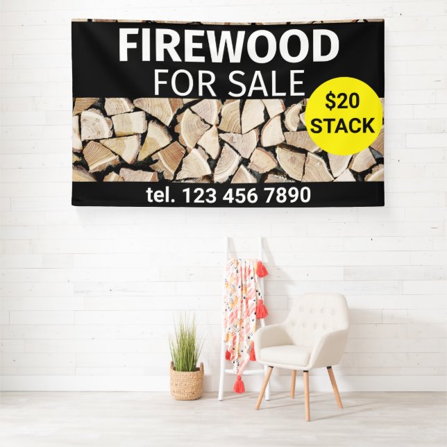 Firewood For Sale Professional Small Business  Banner (Insitu)