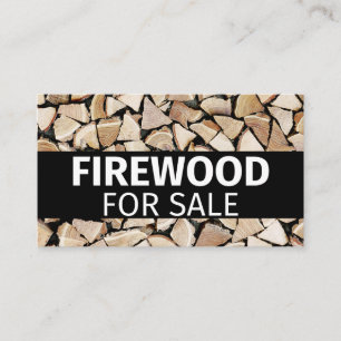 Firewood For Sale Professional Small Business  Business Card