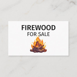 Firewood For Sale Professional Small Business Business Card