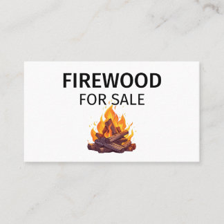 Firewood For Sale Professional Small Business  Business Card