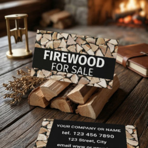 Firewood For Sale Professional Small Business  Card