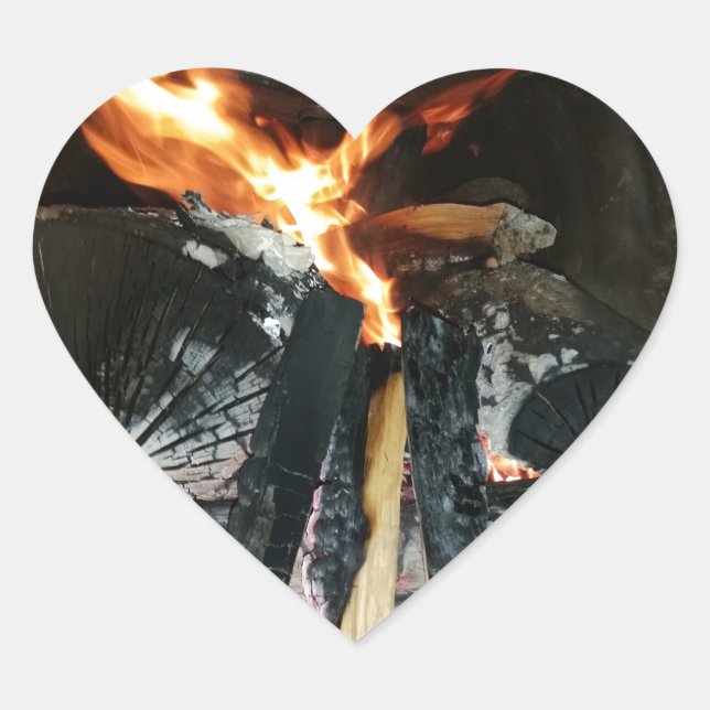 Firewood Heart Sticker (Front)