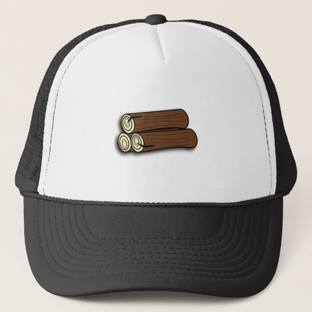 Firewood Logs Trucker Hat (Front)