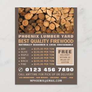 Firewood, Lumber/Timber/Wood Yard Flyer