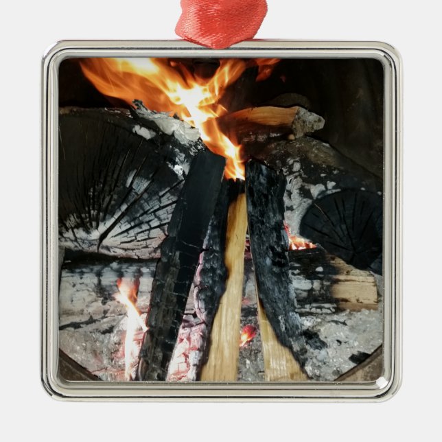 Firewood Metal Tree Decoration (Front)