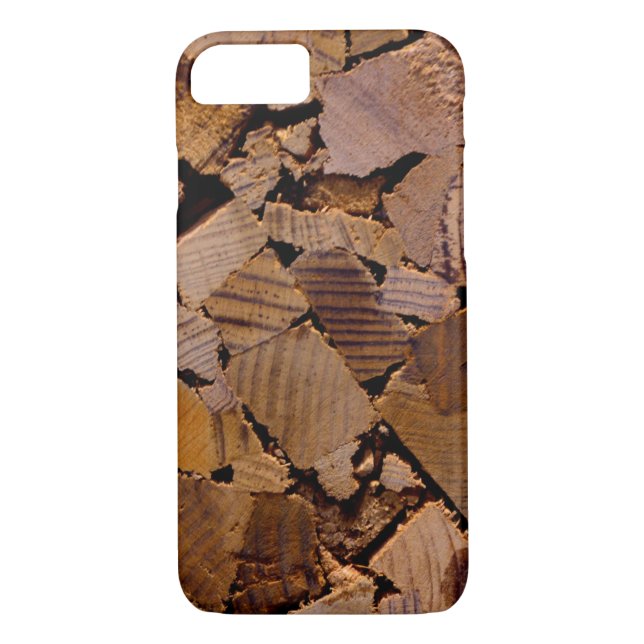 Firewood rustic cabin wood grain tree bark pattern Case-Mate iPhone case (Back)