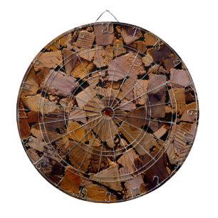 Firewood rustic cabin wood grain tree bark pattern dartboard