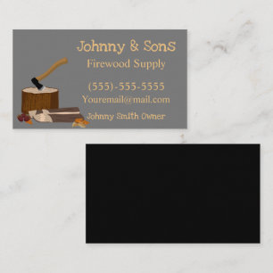 Firewood Supply Business Card