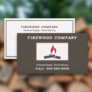 Firewood Supply  Business Card