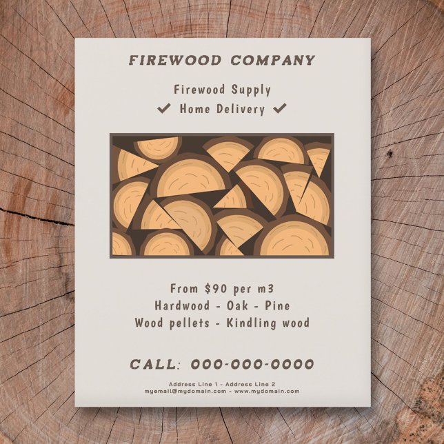 Firewood Supply & Delivery Flyer (Firewood Supply & Delivery Flyer)