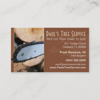 Firewood/Tree Service Business Card