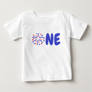 Firework 1st Birthday Baby T-Shirt