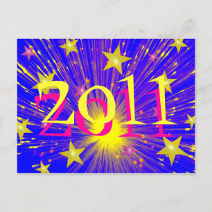 Firework '2011' postcard