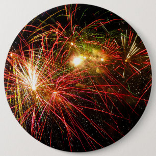 Firework 33 6 cm round badge