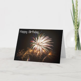 Firework Birthday Card