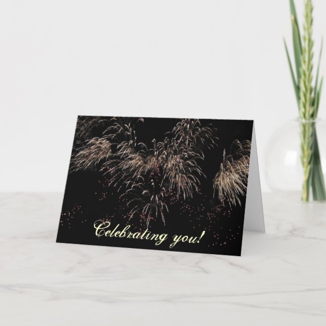 Firework celebration card (Front)