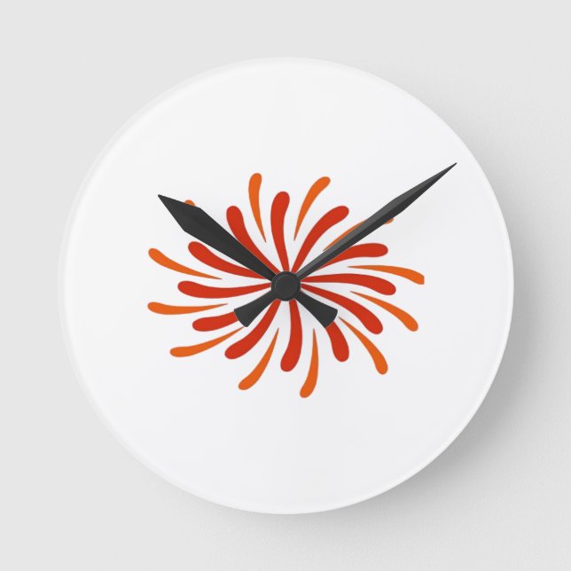 Firework Classic Round Clock (Front)