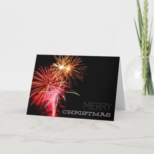Firework Display, Christmas Greeting Card (Front)