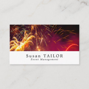 Firework Display, Event Planner Business Card