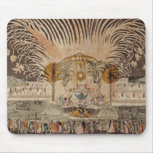 Firework Display in the Place Louis XV Mouse Pad