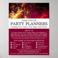 Firework Display, Party Event Planner Advertising