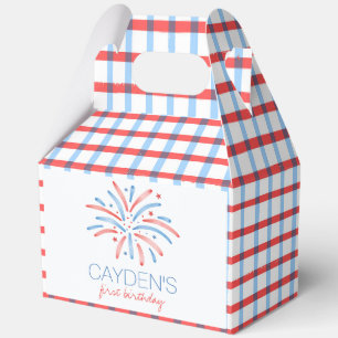 Firework Fourth of July Birthday Favour Box