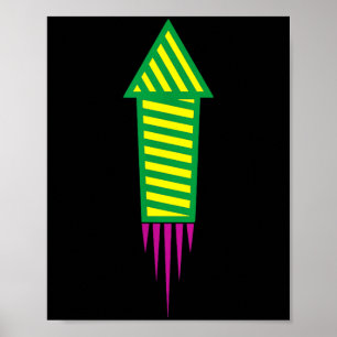 Firework Mardi Gras Carnival Parade Festival Party Poster