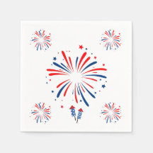 Firework Napkin