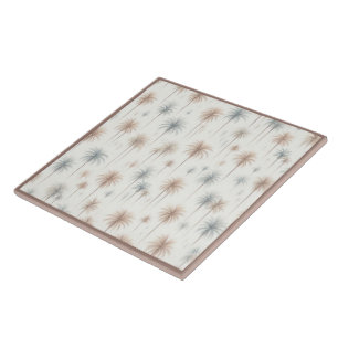 Firework Palms Ceramic Tile