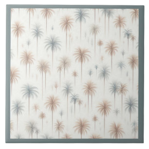 Firework Palms Ceramic Tile