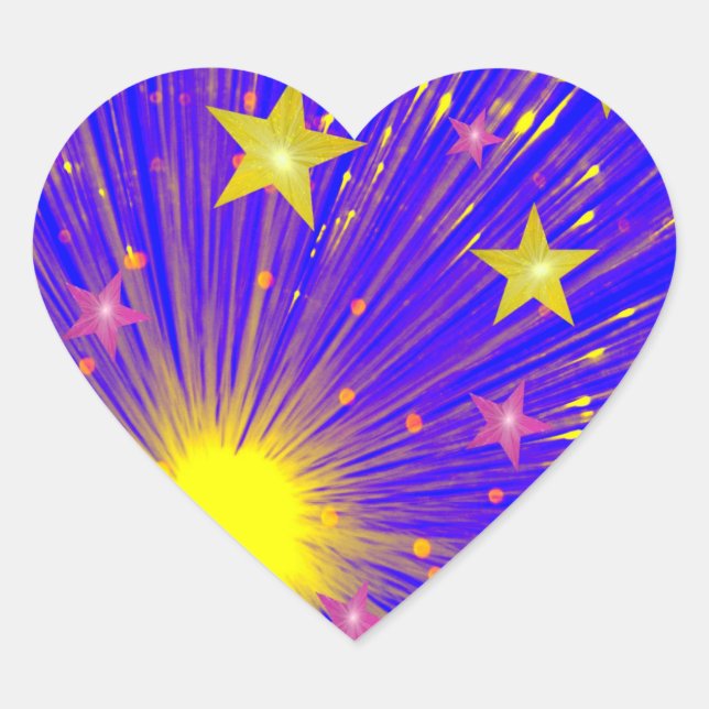 Firework sticker heart (Front)
