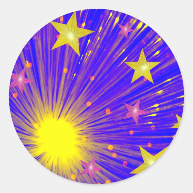 Firework sticker round (Front)